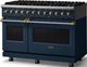 Viking® 5 Series 48" Slate Blue Pro Style Dual Fuel (LP) Range with Brushed Brass Trim-3