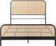 Coaster® Lanewood Black Queen Metal Rod Bed-1