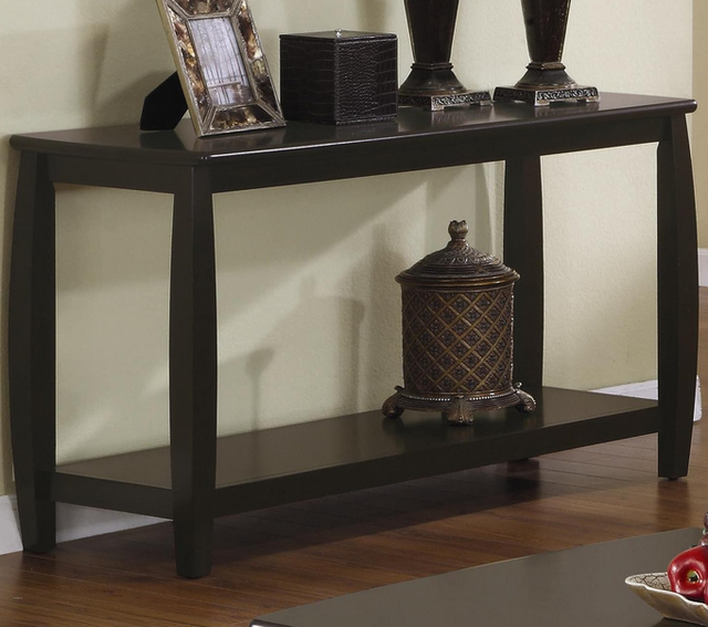Coaster® Dixon Espresso Rectangular Sofa Table with Lower Shelf-1