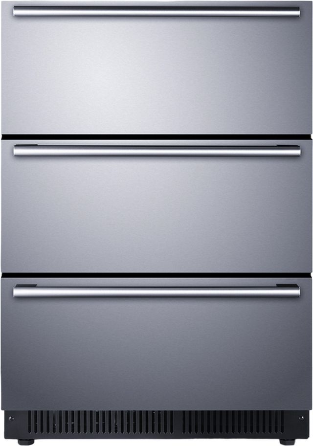 Summit® 24" Stainless Steel Outdoor Under The Counter Refrigerator