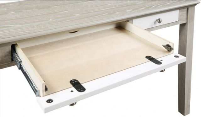 Winners Only® Berkeley Gray Oak/White 60" Writing Desk-3