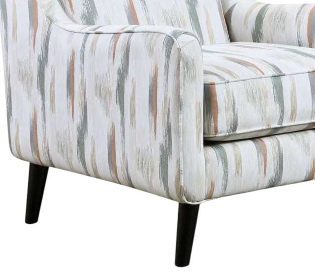 Fusion Furniture Charlotte Cremini Gray/White Accent Chair-1