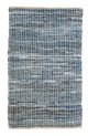 A & B Home Blue 2'x3' Denim Rug-0