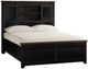 Jofran Inc. Madison County Vintage Black Queen Barn Door Platform Bed-0