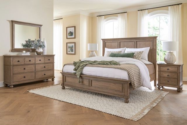 aspenhome® Oxford Tan Queen Panel Bed-1