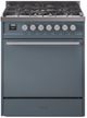 Ilve® Professional Plus II Series 30" Blue Gray Pro Style Dual Fuel Range-0
