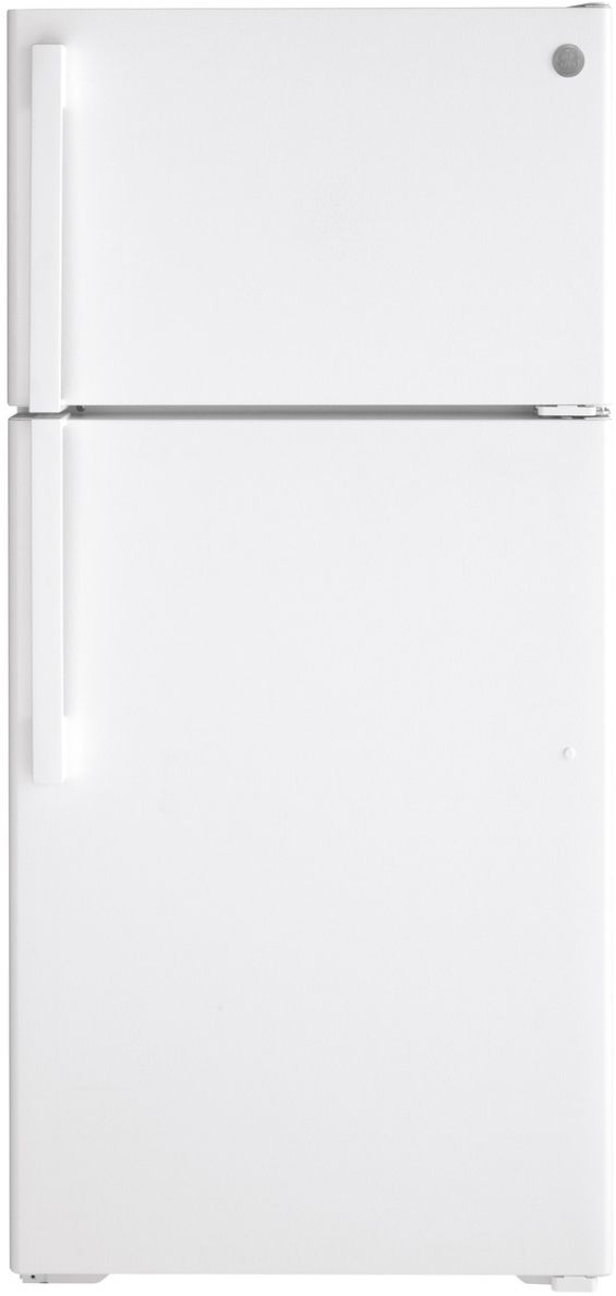 GE® 28" 15.6 Cu. Ft. White Top Freezer Refrigerator-0