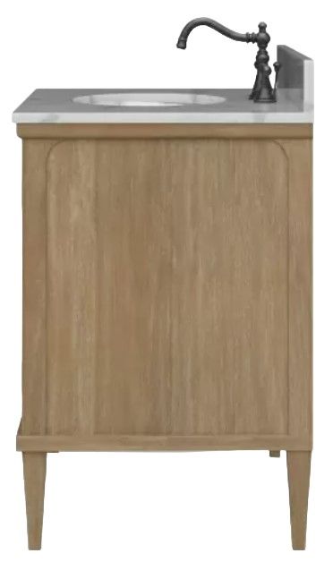 Bramble Customizable Eclipse Single Vanity with Sink Marble Top-2