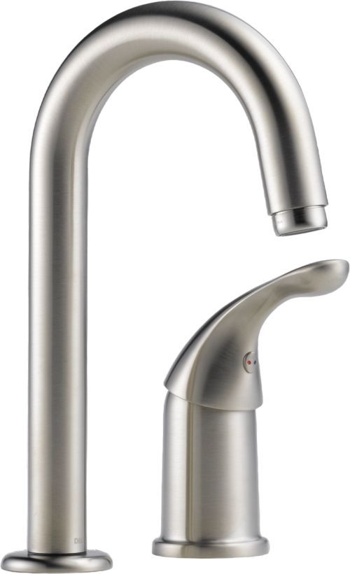 Delta 134 / 100 / 300 / 400 Stainless Single Handle Bar Kitchen Faucet-0