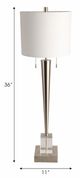 Sagebrook Home Carmelo Silver/White Buffet Table Lamp-2