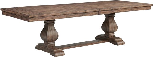 Elements International Gramercy Walnut Dining Table-0