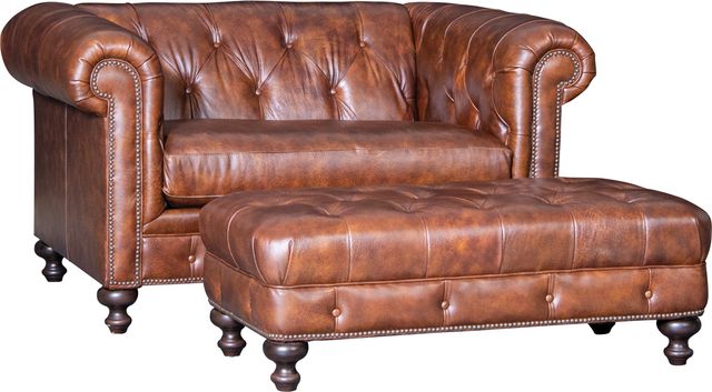 Mayo Customizable 8888L Leather Ottoman-1