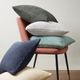 Olliix by INK+IVY Bree Knit Charcoal 26" x 26" Euro Pillow Cover-3
