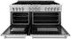 ZLINE 60" Satin Stainless Steel Pro Style Dual Fuel Range-1