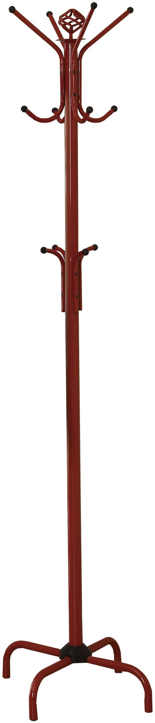 Monarch Specialties Inc. 70" Red Metal Coat rack-1