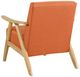 Homelegance® Damala Orange/Natural Accent Chair-4