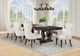 Coaster® Ridgewell 9-Piece Cream/Dark Oak Trestle Dining Set-1
