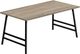 Monarch Specialties Inc. Dark Taupe 40"L Coffee Table with Metal A-Frame Legs -0