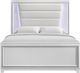 Elements International Moondance White Queen Panel Bed-1