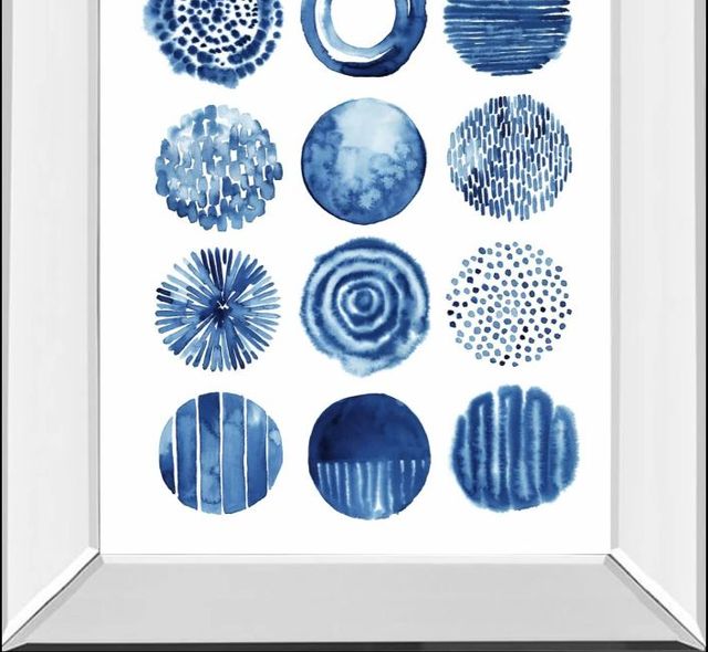 Classy Art Differing Drops II by Grace Popp Mirror Framed Wall Art-1