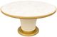 Michael Amini® Scotts Square Light Champagne Round Dining Table-1
