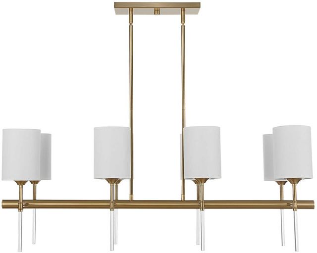 Uttermost® Awyr Brass Linear Chandelier-0