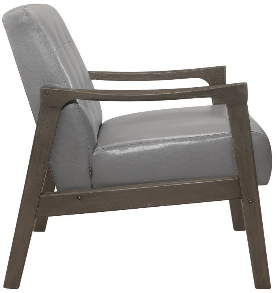 Homelegance® Alby Gray/Light Gray Accent Chair-3
