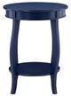 Powell® Rainbow Navy Blue Round Side Table-2