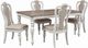Liberty Furniture Magnolia Manor 5-Piece Antique White/Weathered Bark Dining Table Set-0