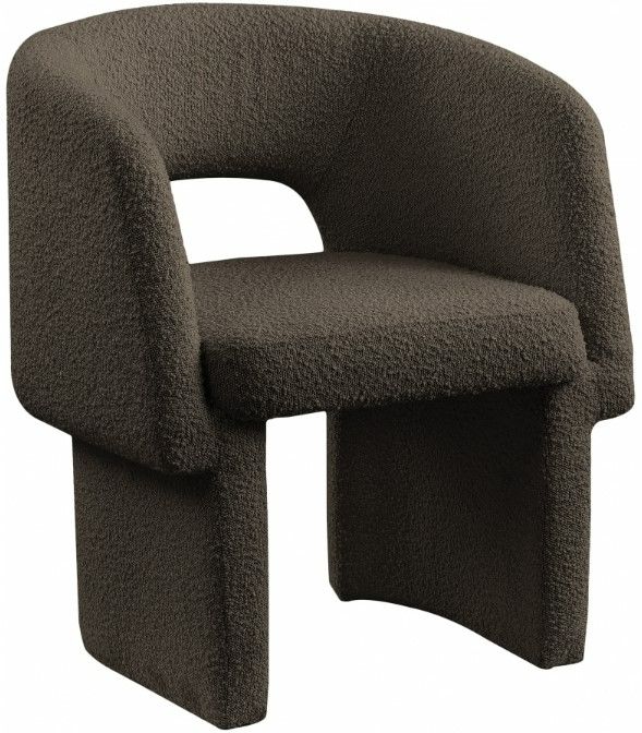 Meridian Furniture Emmet Brown Boucle Dining Chair-0