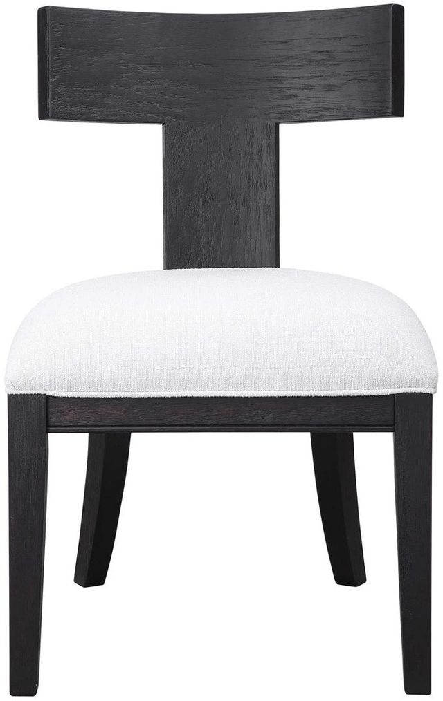 Uttermost® Idris Charcoal Black Side Chair-3