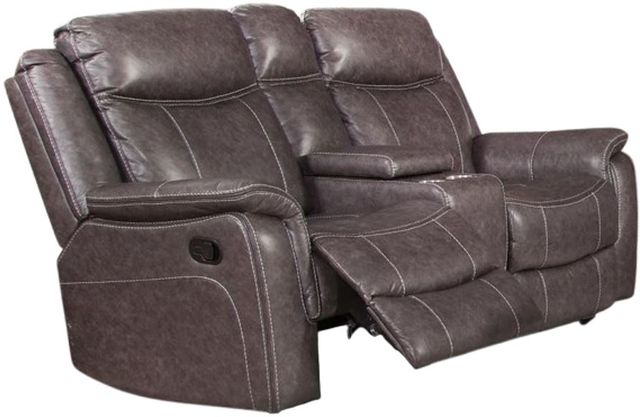Behold™ Home Highland Graphite Manual Reclining Console Loveseat-2