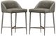 HH2 Home Phoenix 2-Piece Pewter/Weathered Gray Leather Counter Stool-0