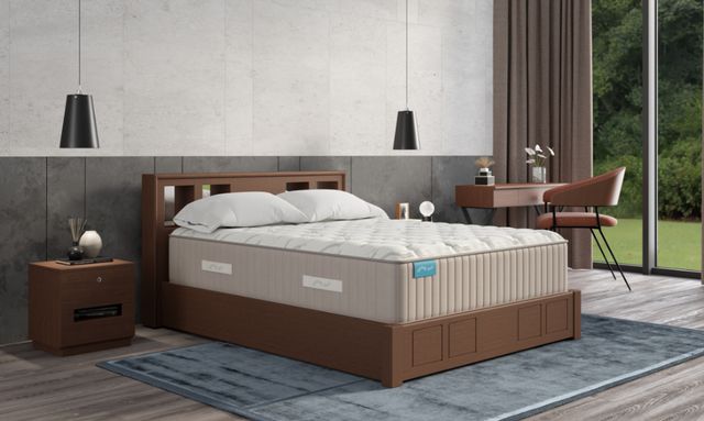 Sherwood® Bedding Spring Free™ Approachable 14" Latex Soft Tight Top Queen Mattress-2
