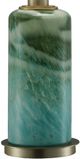 Crestview Collection Estella Blue & Green Reactive Glass Table Lamp-1
