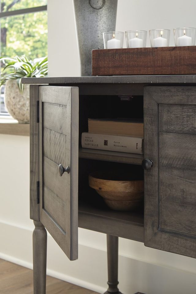 Signature Design by Ashley® Lennick Antique Gray Accent Cabinet-4