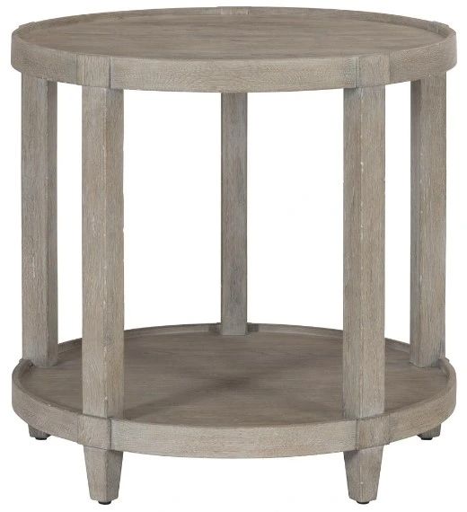 Bernhardt Albion Pewter Round Side Table-0