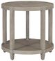 Bernhardt Albion Pewter Round Side Table-0