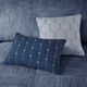 Olliix by Madison Park 7 Piece Navy King Walter Printed Seersucker Comforter Set-3