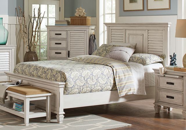 Coaster® Franco Antique White Queen Panel Bed-1