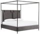 Four Hands Leigh San Remo Ash/Waxed Black Queen Canopy Bed-0