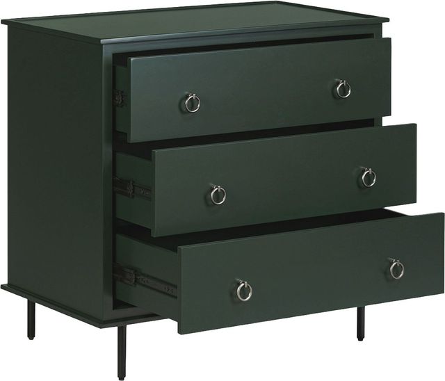 Moe's Home Collection Reagan Deep Green 3-Drawer Nightstand -1
