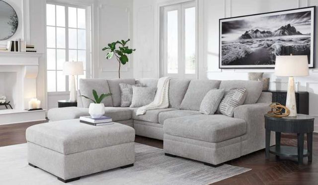 Benchcraft® Gabyleigh Nickel Ottoman with Storage-4