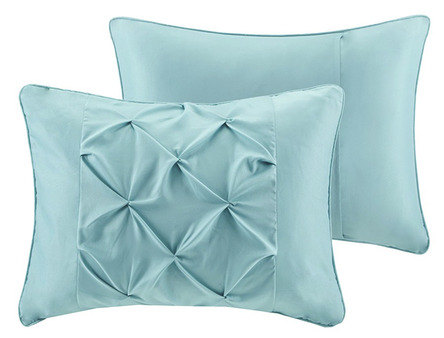 Olliix by Intelligent Design Vinnie Aqua Twin XL Comforter and Sheet Set-1
