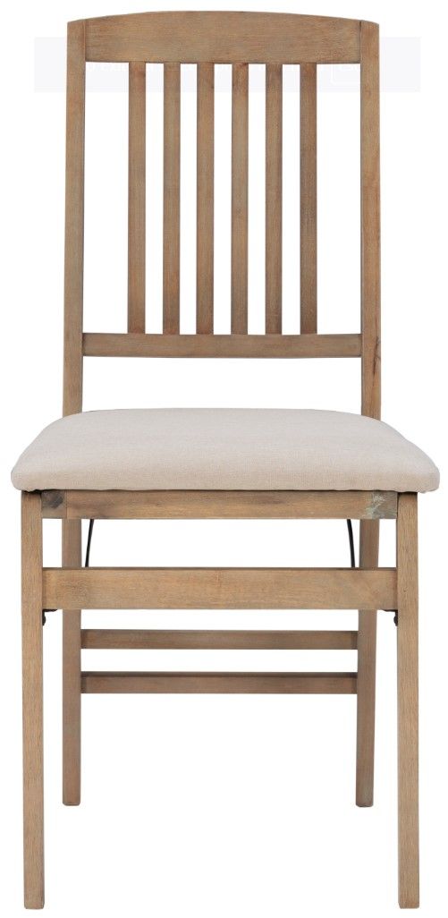 Linon Triena 2-Piece Gray Wash Folding Chair Set-3