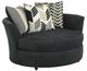 Albany Industries Clash Charcoal Swivel Chair-0