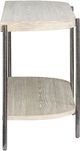 Magnussen Home® Jennings Edgecomb Grey/Weathered Antique Nickel Demilune Sofa Table-3
