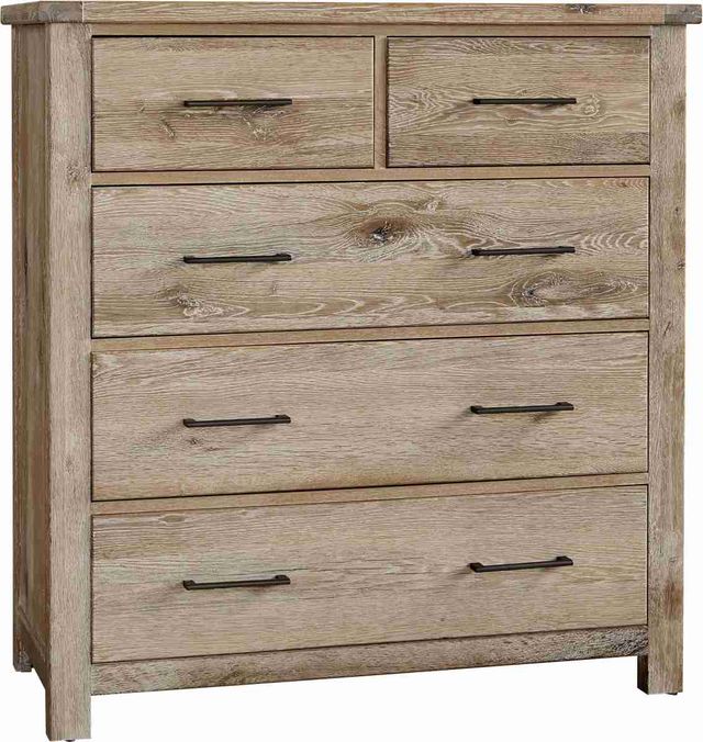 Vaughan-Bassett Dovetail Sun Bleached White Standing Dresser-0