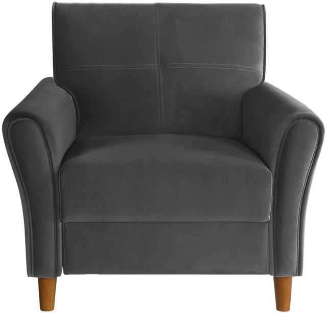 Mazin Furniture Dunleith Grey Upholstered Accent Chair-1