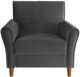 Mazin Furniture Dunleith Grey Upholstered Accent Chair-1